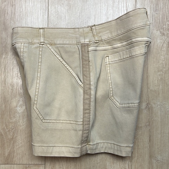 SPANX Stretch Twill Pull-on Shorts 5" in Almond/khaki, SMALL 1244 - Picture 7 of 10